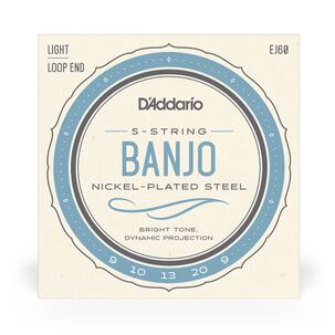 Set De Cuerdas Banjo Nickel Wnd 9-20 Ej60 Lite Daddario
